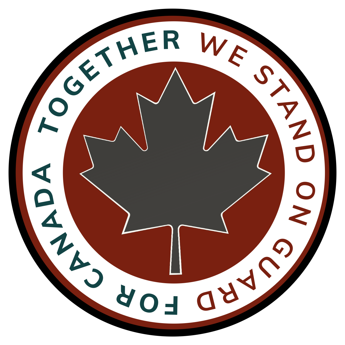 On Guard For Canada Decal